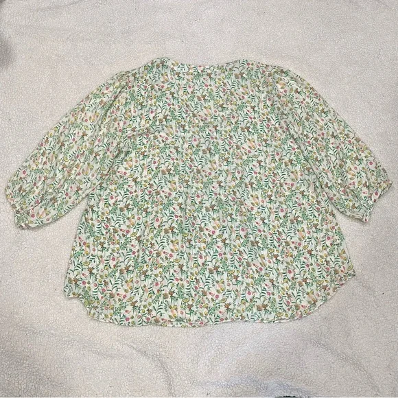 Rose & Olive Lightweight Romantic V-Neck Blouse, Women’s Size 2X - Picture 8 of 12